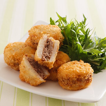 長いものひき肉サンドフライ By堤人美さんの料理レシピ プロのレシピならレタスクラブ