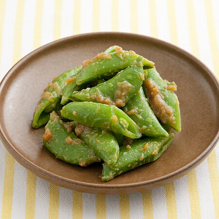 スナップえんどうの酢みそあえ By柳原るりさんの料理レシピ プロのレシピならレタスクラブ