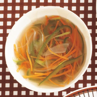 彩り野菜のジンジャースープ
