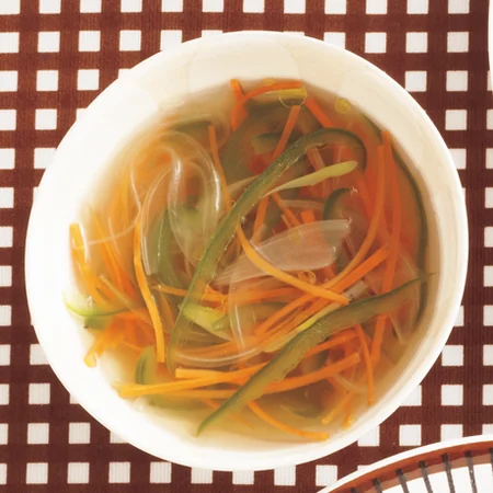 彩り野菜のジンジャースープ