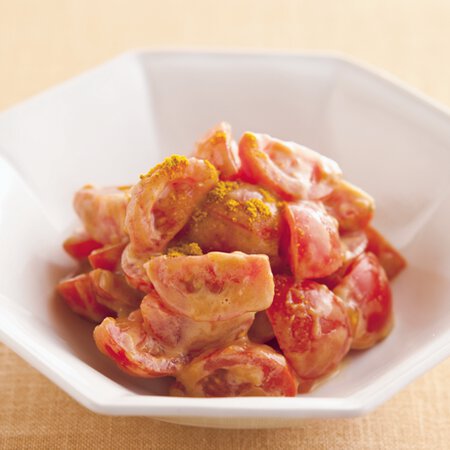 ミニトマトのカレー風味ごまあえ By伊藤晶子さんの料理レシピ プロのレシピならレタスクラブ