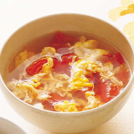 トマトと卵の酸辣湯(サンラータン)風