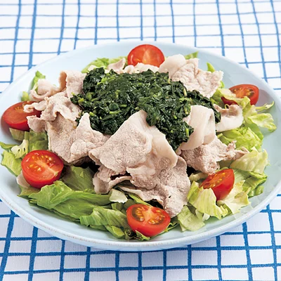 豚しゃぶサラダ ねばねばソース