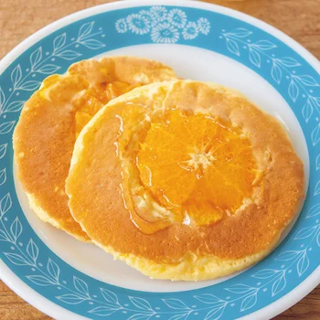 オレンジのパンケーキ