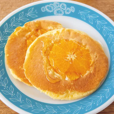 オレンジのパンケーキ