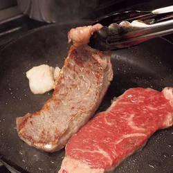 強火でさっと焼く