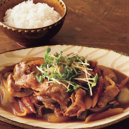 豚バラのカラメルじょうゆ焼き