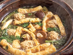 油揚げ入りの和風カレー鍋に