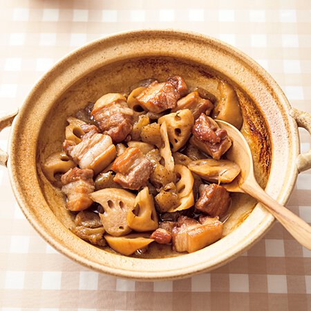 豚バラとれんこんの甘辛煮 By野口真紀さんの料理レシピ プロのレシピならレタスクラブ
