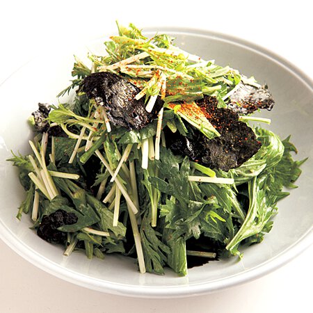 水菜と春菊のサラダ By浜内千波さんの料理レシピ プロのレシピならレタスクラブ