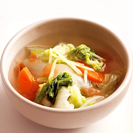 白菜とにんじんのスープ