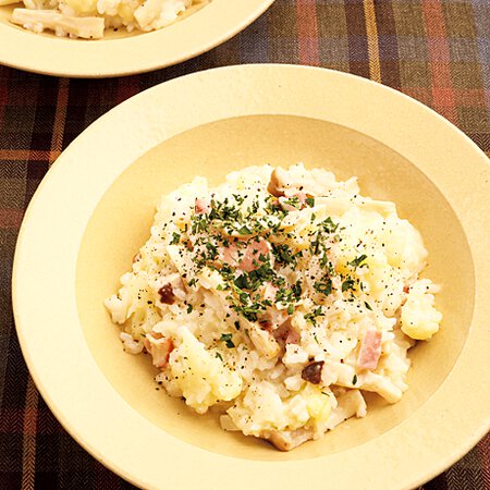 カリフラワーのチーズリゾット By下条美緒さんの料理レシピ プロのレシピならレタスクラブ
