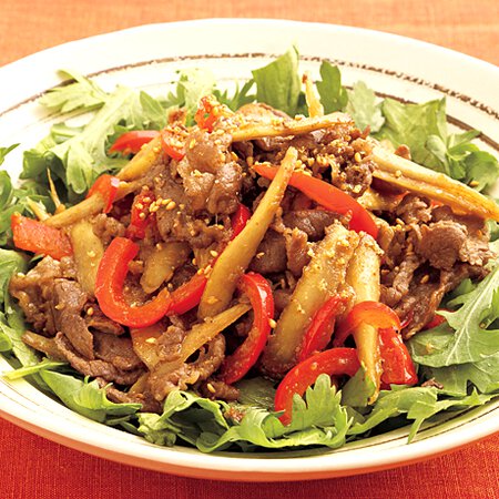 韓国風牛肉炒めと春菊のサラダ仕立て By下条美緒さんの料理レシピ プロのレシピならレタスクラブ 韓国風牛肉炒めと春菊のサラダ仕立て By下条美緒さんの料理レシピ プロのレシピならレタスクラブ
