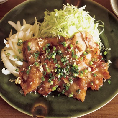 豚バラ肉の重ねしょうが焼き