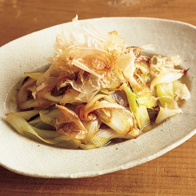 焼きねぎのオリーブじょうゆ