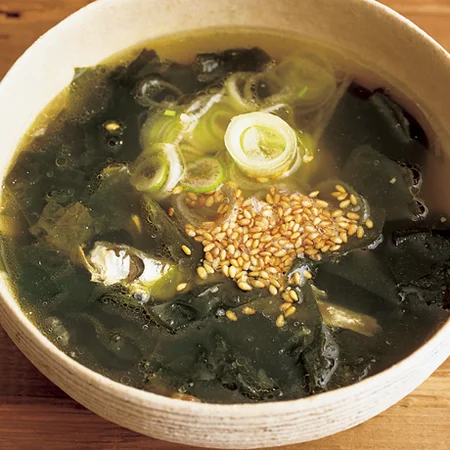 炒めわかめスープ