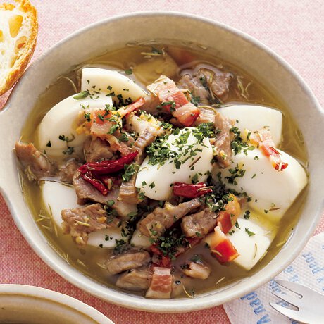 豚とかぶのアヒージョ By植松良枝さんの料理レシピ プロのレシピならレタスクラブ