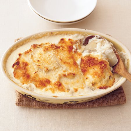 新玉ねぎと新じゃがいものアンチョビーグラタン By野口真紀さんの料理レシピ プロのレシピならレタスクラブ
