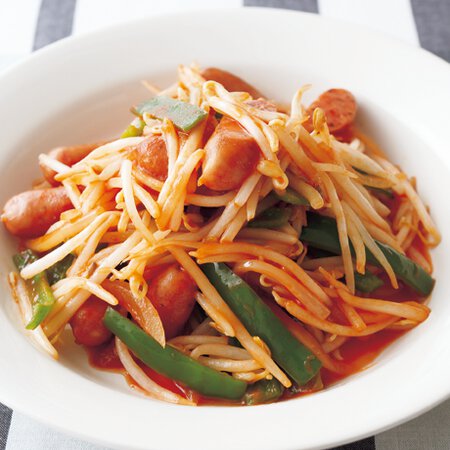 もやしとソーセージのナポリタン風 By藤井恵さんの料理レシピ プロのレシピならレタスクラブ