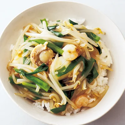 もやし中華丼