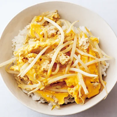 もやし入り親子丼
