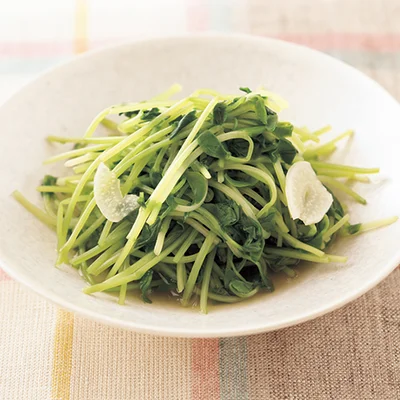 豆苗の中華風煮びたし