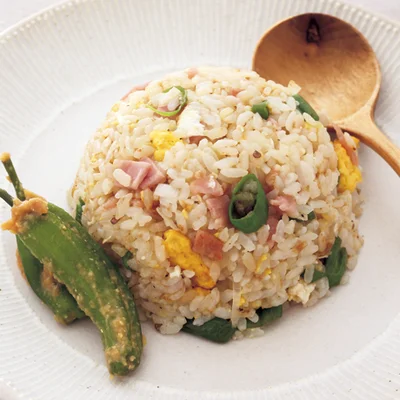ピーマンとししとうのチャーハン