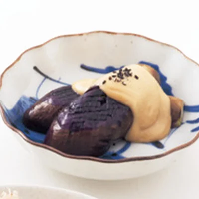 焼きなすのごまだれかけ