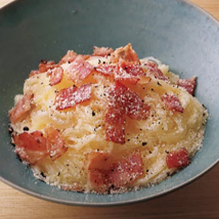冷やしはるさめカルボナーラ