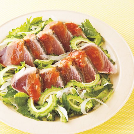 梅だれかつおのたたき By石原洋子さんの料理レシピ プロのレシピならレタスクラブ