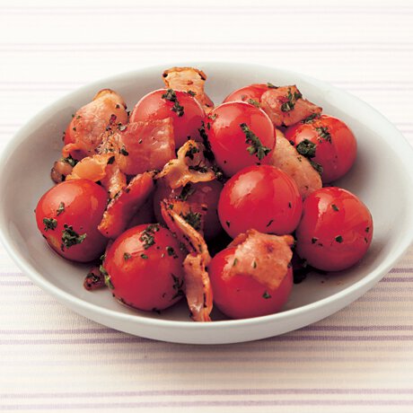 ミニトマトのベーコン炒め Byコウ静子さんの料理レシピ プロのレシピならレタスクラブ
