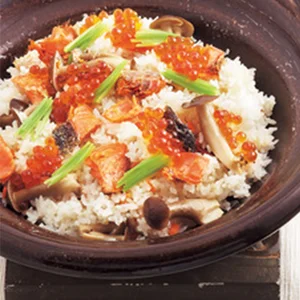 鮭の親子炊き込みご飯