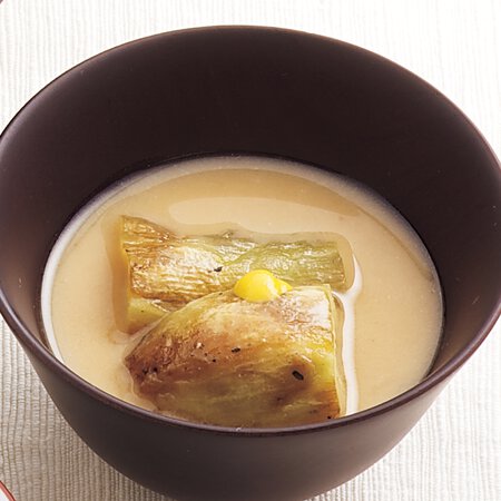 焼きなすの合わせみそ汁 By大原千鶴さんの料理レシピ プロのレシピならレタスクラブ