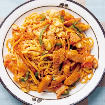 懐かし味のナポリタン
