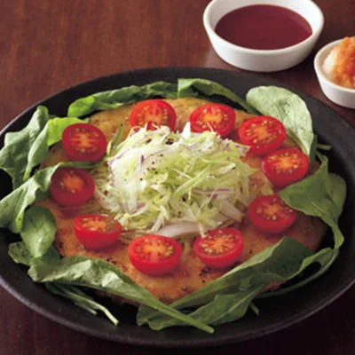 とりひき肉のピザ焼き