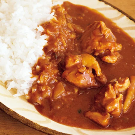 野菜ジュースを使ったチキンカレー