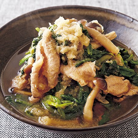 豚肉とほうれん草のおろし煮 By井原裕子さんの料理レシピ プロのレシピならレタスクラブ