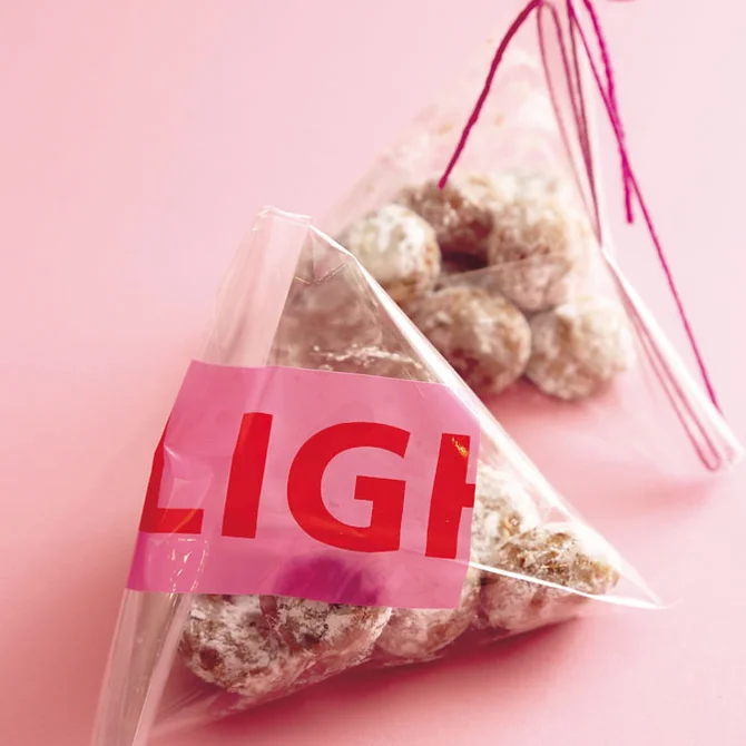 チョコナッツクッキーのラッピングアイデア
