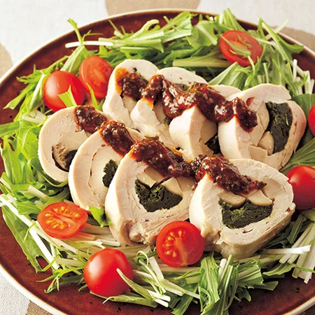 きのこのチキンロール