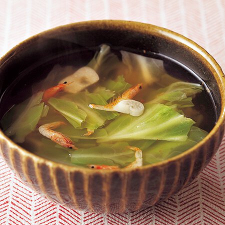 キャベツと桜えびのピリ辛スープ By伊藤朗子さんの料理レシピ プロのレシピならレタスクラブ