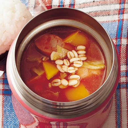 押し麦のトマトスープ By重信初江さんの料理レシピ プロのレシピならレタスクラブ