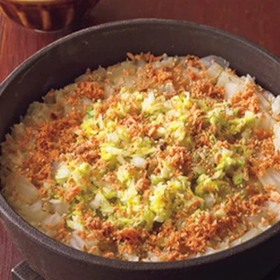 白菜の土鍋炊き込みご飯