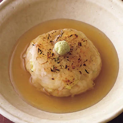 白菜ご飯おにぎりのあんかけ