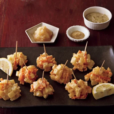 にん玉じゃがの一口かき揚げ