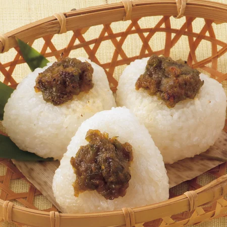 ふきみそのプチ焼きおにぎり