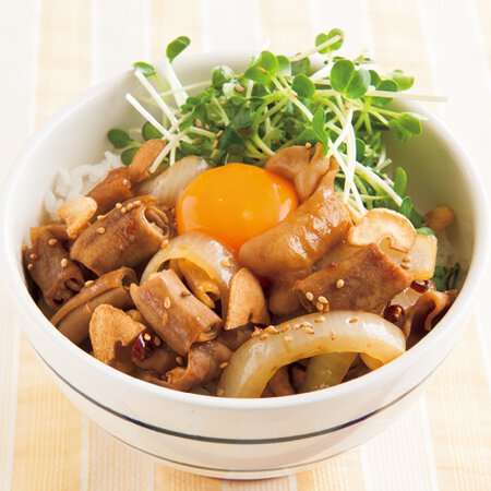 白モツのガーリックスタミナ炒め丼 Byきじまりゅうたさんの料理レシピ プロのレシピならレタスクラブ