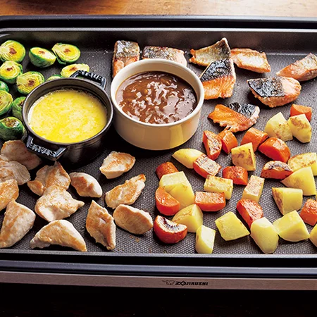 チキンと鮭のフォンデュプレート Bymako 多賀正子 さんの料理レシピ プロのレシピならレタスクラブ