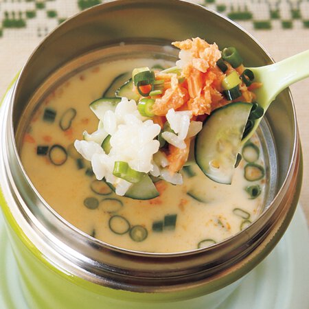 鮭の豆乳みそスープご飯 By井原裕子さんの料理レシピ プロのレシピならレタスクラブ