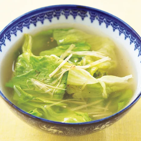 レタスのしょうがスープ By鈴木薫さんの料理レシピ プロのレシピならレタスクラブ