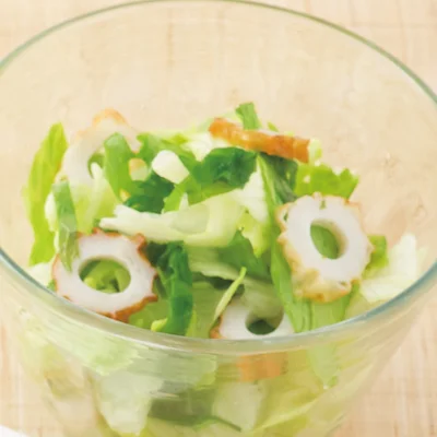 レタスと青じそのレモン塩サラダ